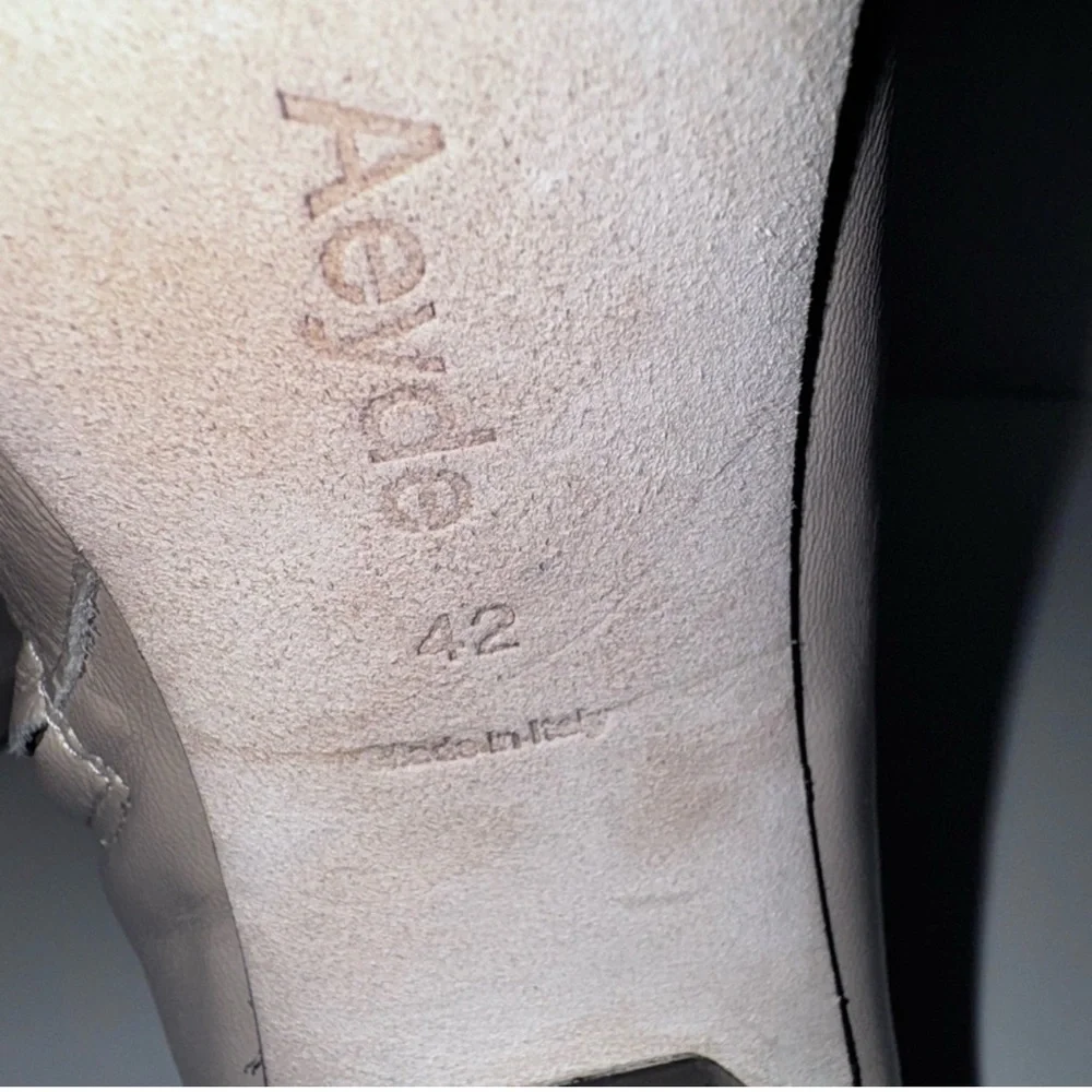 Aeyde Alena Taupe Leather Ankle Boots 42=11